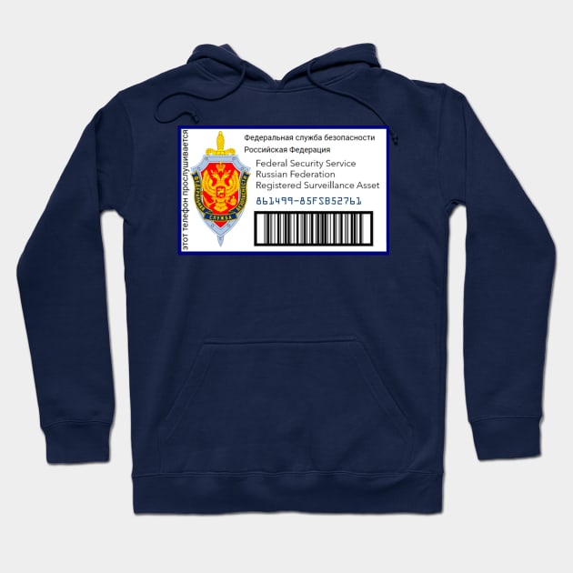 Russian Federation FSB Asset Tag Hoodie by Starbase79